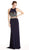 Two Piece Embroidered Halter Sheath Prom Dress