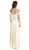 Two Piece Lace Off-Shoulder Sheath Prom Dress