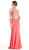 Embellished Halter Neckline Sheath Prom Dress