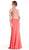 Embellished Halter Neckline Sheath Prom Dress