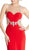 Embellished Illusion Halter Sheath Evening Dress