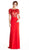 Bedazzled Bateau Neckline Evening Dress