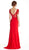 Bedazzled Bateau Neckline Evening Dress