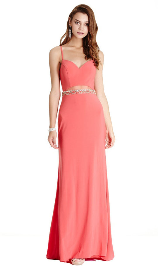 Embellished Sweetheart Sheath Prom Dress