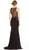 Embellished Halter Sheath Evening Dress