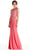 Embellished Halter Sheath Evening Dress