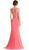 Embellished Halter Sheath Evening Dress