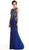 Embellished Halter Sheath Evening Dress