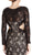 Bedazzled Long Sleeve Evening Dress