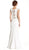 Embellished Cap Sleeve Prom Dress