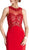 Bedazzled Jewel Neck Sheath Evening Dress