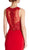 Bedazzled Jewel Neck Sheath Evening Dress