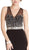 Glittering Illusion V-neck Sheath Evening Dress