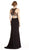 Glittering Illusion V-neck Sheath Evening Dress