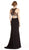 Glittering Illusion V-neck Sheath Evening Dress