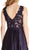 Beaded Lace V-neck A-line Evening Dress