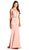 Embellished Deep V-neckline Sheath Prom Dress