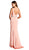 Embellished Deep V-neckline Sheath Prom Dress