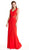 Chic V-neck Sheath Evening Dress