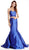Two Piece Sweetheart Mermaid Evening Dress