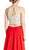 Two Piece Embellished Halter A-line Prom Dress