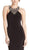 Sleeveless Embellished Halter Evening Dress