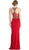 Sleeveless Embellished Halter Evening Dress
