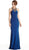 Sleeveless Embellished Halter Evening Dress