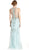 Embellished Illusion Halter Trumpet Prom Dress