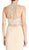 Bedazzled Mock Two Piece Sheath Prom Dress