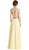 Ornate Illusion Bateau A-line Prom Dress