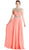 Ornate Illusion Bateau A-line Prom Dress