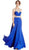 Ornate Illusion Bateau A-line Prom Dress