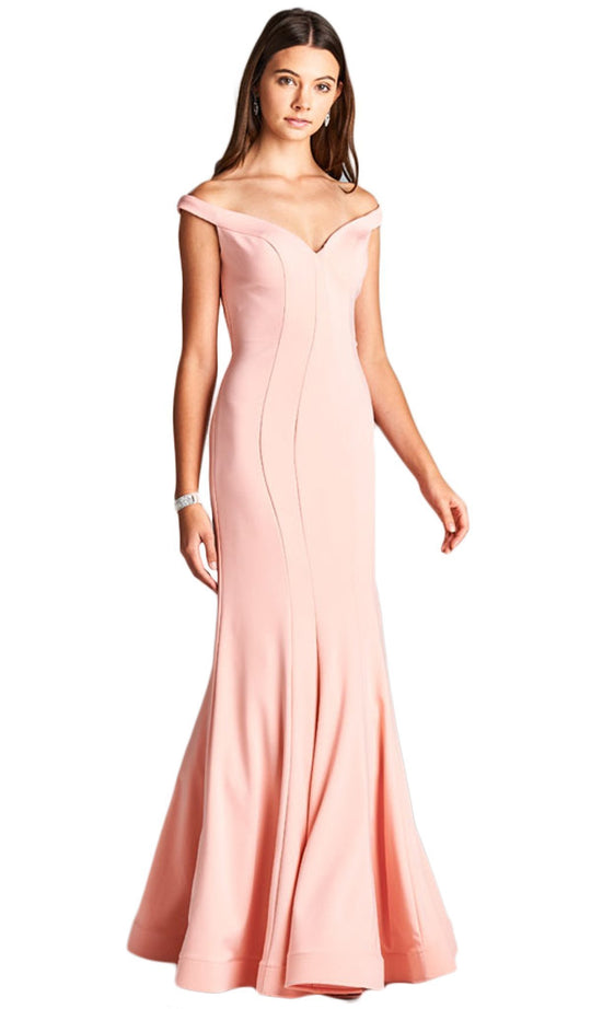 Flattering Off-Shoulder Trumpet Evening Dress