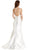 Embellished V-neck Mermaid Evening Dress