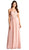 Sheer Halter Neck A-line Evening Dress