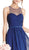 Sheer Halter Neck A-line Evening Dress