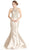 Bedazzled Halter Mermaid Evening Dress