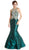 Bedazzled Halter Mermaid Evening Dress