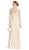 Jeweled Illusion Halter A-line Evening Dress