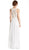 Jeweled Illusion Halter A-line Evening Dress
