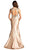 Bedazzled Halter Neck Trumpet Evening Dress