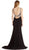 Plunging V-neck Evening Dress