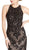 Jewel Embroidered Halter Trumpet Evening Dress