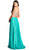 Two Piece Embellished Halter Neck Prom Dress