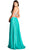 Two Piece Embellished Halter Neck Prom Dress