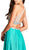 Two Piece Embellished Halter Neck Prom Dress