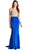 Embellished V-neckline Sheath Evening Dress