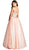 Bejeweled Illusion Halter Evening Ballgown