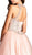 Bejeweled Illusion Halter Evening Ballgown
